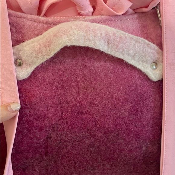 Winged Angel Wing OOAK Pink Handcrafted Felted Wool Purple Feathered Backpack - Picture 12 of 16